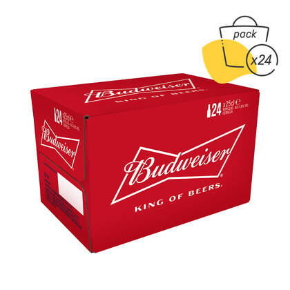 Pack 24 Cerveza Budweiser 330 ml