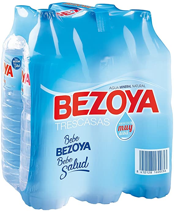 Pack 6 Agua Mineral Bezoya botella 1500 ml
