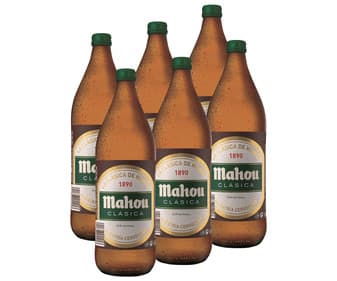 Pack 6 Cerveza Mahou Clásica 1000 ml